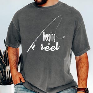 keeping it reel shirt, fishing shirt, Unisex garment-dyed heavyweight t-shirt
