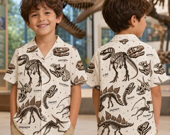 Funny Dinosaurs Hawaiian Shirt Men Women Youth, Dinosaurs Aloha Button Down Shirt, Dinosaurs Theme Gifts, Dinosaurs Lovers Gift, T rex Shirt