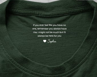 Comfort Colors® Personalized Hidden Message for Him, Remember You Always Have Me Shirt, Valentine Gifts from Her to Boyfriend, Husband