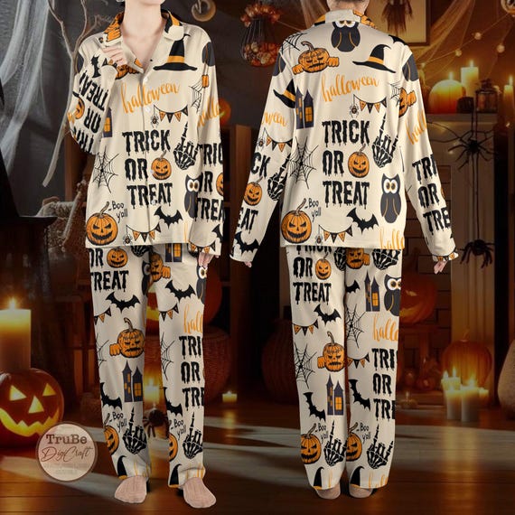 Para Parejas Pijamas Familiares Halloween NUEVO! Pijama De