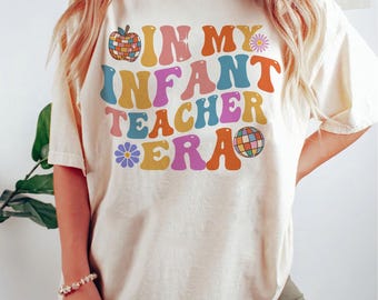 Infant Teacher Era Shirt: Groovy Daycare Teacher Tee