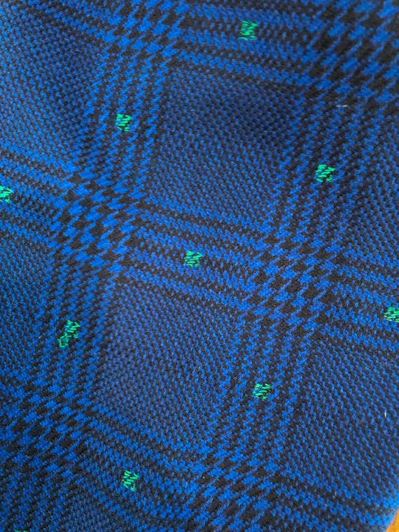 Versace, Vintage Gianni Versace Wool Pants - Blue & Black Plaid - IT 42