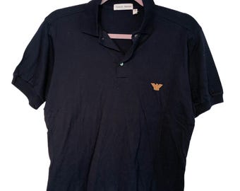 GIORGIO ARMANI 80’s linen knit poloshirt GIORGIO ARMANI 80's linen knit poloshirt EMPORIO ARMANI