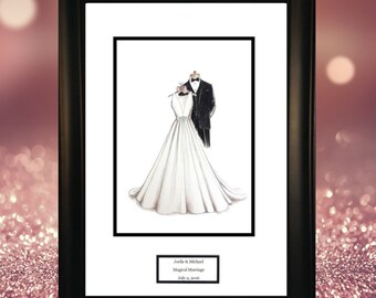 gown sketch drawing