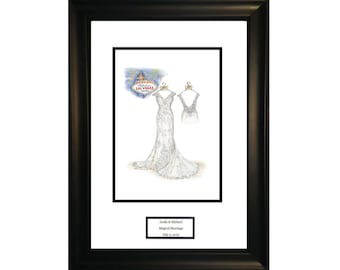 Scenery Sketch - Add On To Wedding Sketch - Bride Gift From Groom, Groom To Bride Gift, Wedding Gift From Groom, Bride Gift From Groom