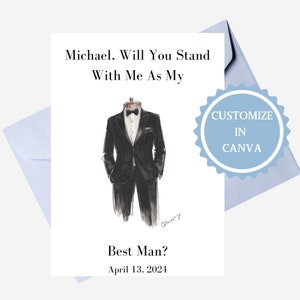 Will You Be My Junior Groomsmen, Groomsman Proposal Card, Will You Be My Groomsman, Time To Suit Up Proposal Card, Will You Be My Best Man