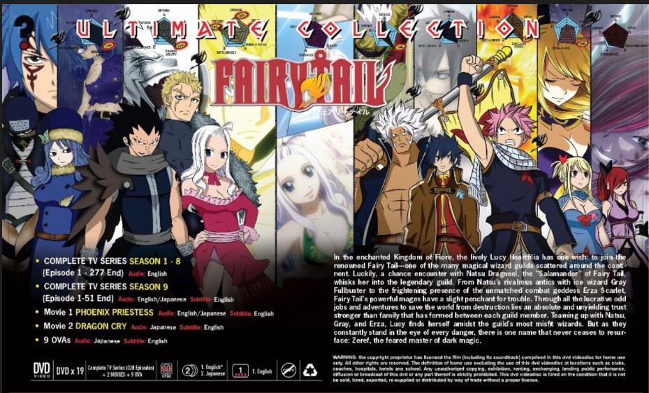 Complete Fairy Tail Anime Series - Etsy
