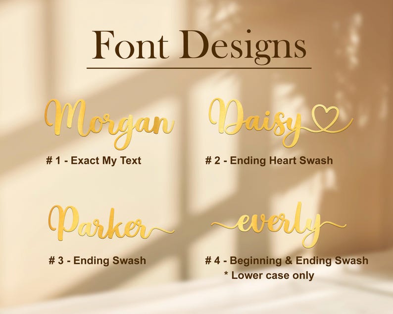 font designs for a website