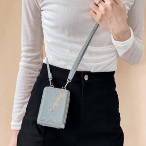 Samsung Z Flip 7 Case With Card Wallet, Leather Crossbody Strap Z Flip 7 Phone Case, Personalized Samsung Z Flip 7 5 4 6 Case