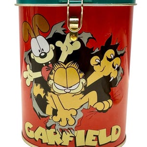 Vintage Garfield Metal Bank