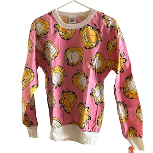 Vintage NWT Garfield Two Piece Flannel Pajamas in Size S/M