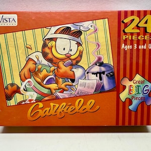 Vintage Garfield Puzzles, Set of 3