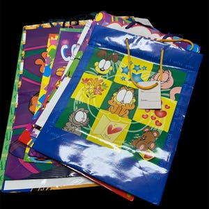 Vintage Assorted Garfield Gift Bags and Wrapping Paper