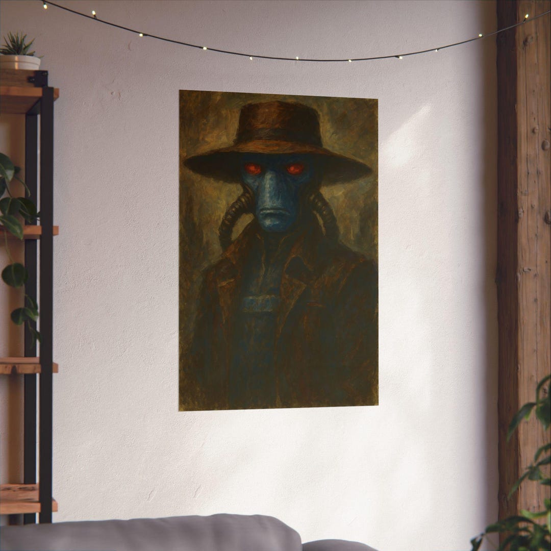 Cad Bane Hand-painted Style Poster, Star Wars Clone Wars Wall Art ...