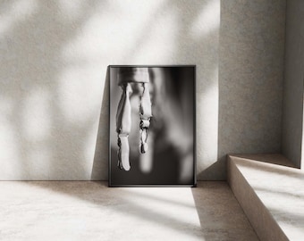 Passion Black and White Photography Print, Modern Home Decor (Digital Download)