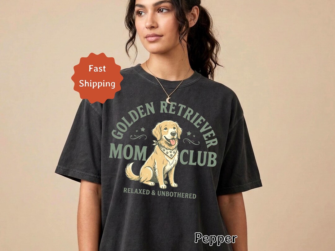 Golden Retriever Mom Club Shirt | Cute Golden Retriever Dog Mom Tee ...