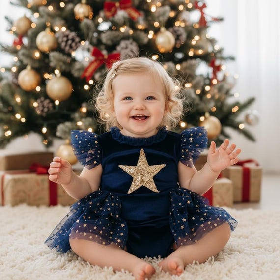infant blue christmas dress Christmas Nativity Smocked Dress in Light Blue - Bishop Dress, Long-sleeve,  Vintage Style, Matching Sibling , Baby Girl Heirloom 459 *G