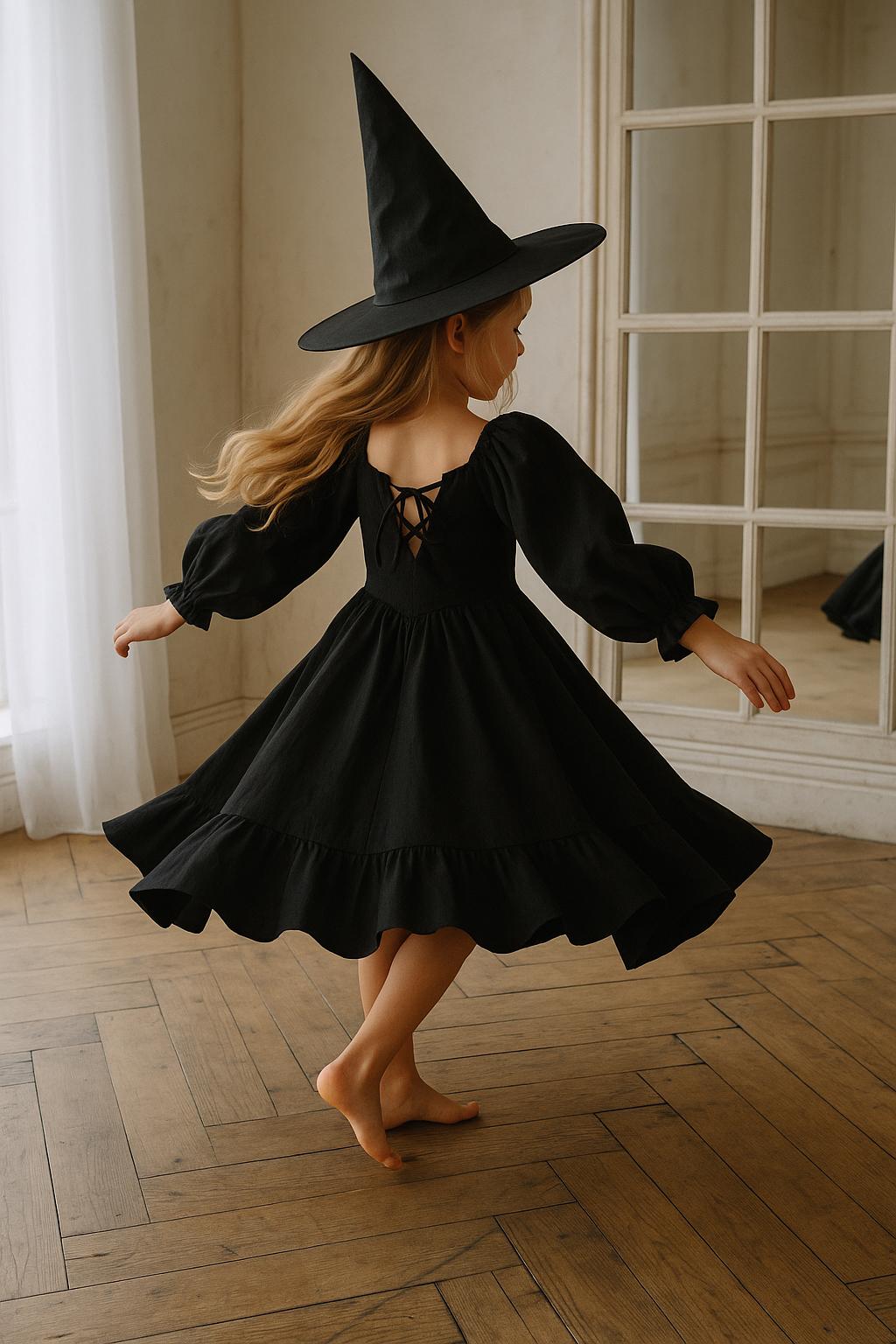 Long Black Dress Witch - Etsy