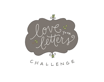 Love Your Letters Challenge: handwriting class, self-paced, PDF