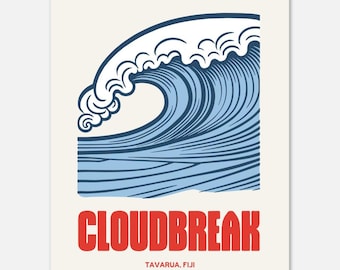 Surf Poster, Pipeline hawaii, surf art, wall art, surfing print, vintage style surf print