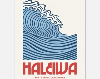 2004 Roxy Haleiwa Hawaii Surfing Competition Print, Surfing Poster 
