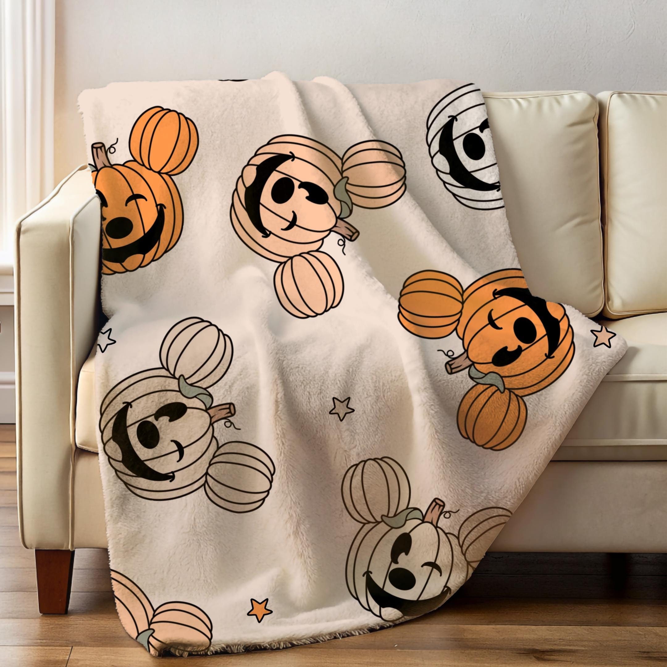 Pumpkin Blanket Etsy Canada