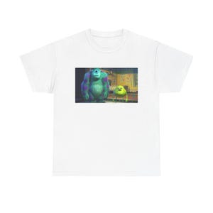 Funny Monsters Inc Face Reaction T-Shirt, Cute Monster Tee, Cartoon Character Shirt, Unique Gift Idea