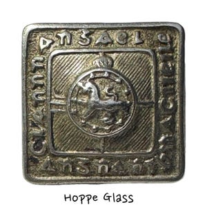 Button Antique - Scottish Kilt Jacket&#39;s Rampant Lion, Harp & Thistle, Back-Marked - Medium