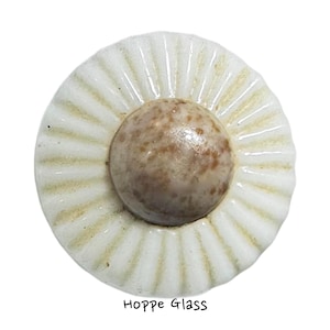 Button Antique - China, White Body with Bird Cage Shank - Small