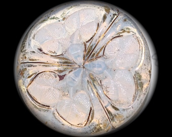 Button ~ Old Glass Button - Medium