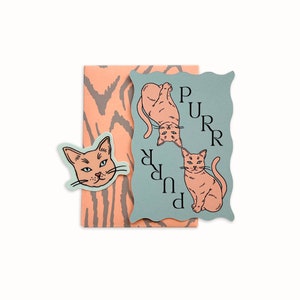 Purring mini card