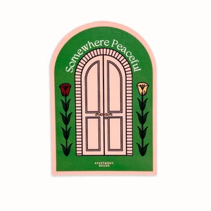 Somewhere Peaceful Sticker Tulip