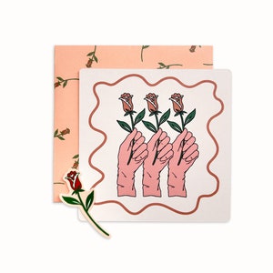 Rose for you card