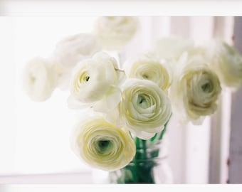 Ranunculus Flower Photography, Yellow Flower Print, Romantic Bedroom Wall Art, Yellow Flower Photo, Yellow Floral Photo, Bedroom Wall Decor