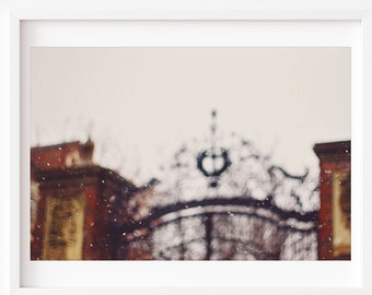 Harvard Square Photo - Cambridge Print, Harvard Square Print, Abstract Wall Art, Blur On Purpose, Iron Gate Wall Art