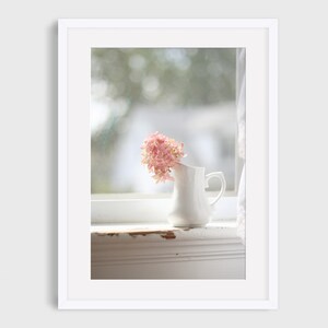 Hydrangea Print - Hydrangea Photo, Pink Hydrangea, Floral Still Life, Soft Pastel Photo, Botanical Print, Flower Photo, Floral Wall Art