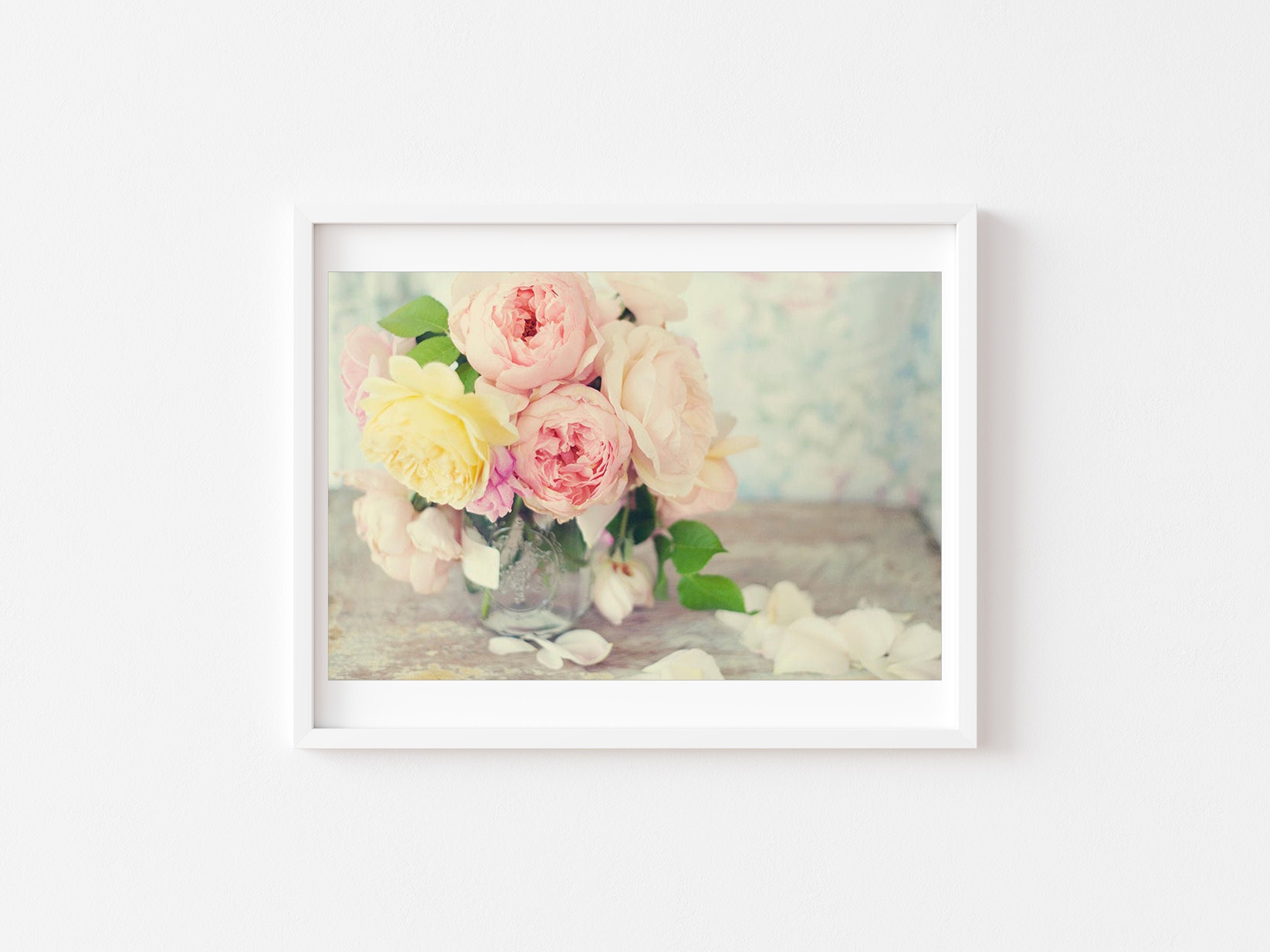 Still Life Photography Rose Botanical Print Wall Art Flower Etsy