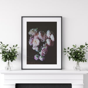 Still Life Photography Dark Botanical Print Floral Black - Etsy