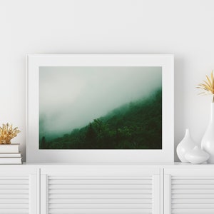 New Hampshire Landscape Photography, Rustic Wall Art, Living Room Decor, New Hampshire, Nature Photo, White Mountains Print, Green Wall Art image 5