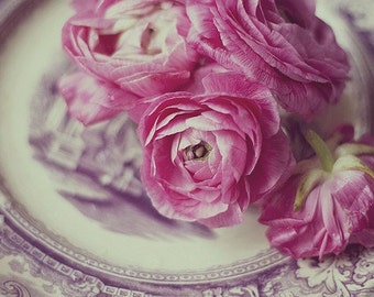 Still Life Photo, Ranunculus Photo, Ranunculus Print, Floral Wall Art, Floral Photo, Burgundy Decor, Botanical Wall Art, Flower Photo