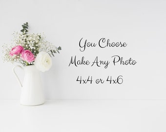 Personalize Any Fine Art Print - Customize Small Size Photo Print Choose 4x4 or 4x6 Sizes You Choose Any Photo Fine Art Photography