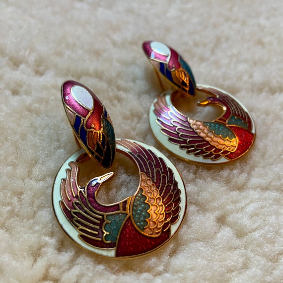 EVURU Vintage Carving Leaf Earrings Metal Silver Color Blossom Inlaid  Purple Stones Dangle Earrings for Women Gift 1Pair (Color : 002)