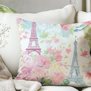 Eiffel Tower Paris Decor French Home Parisian Style Elegant Pillow French Chic Living Room Bedroom Decor Travel Gift Housewarming Gift