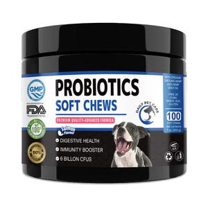 Probiotics for Dogs | Natural Dog Treats For Digestion, Immunity, Gut Health, Diarrhoea, Dog Itchy Skin Relief | Probiotics Dog Treats