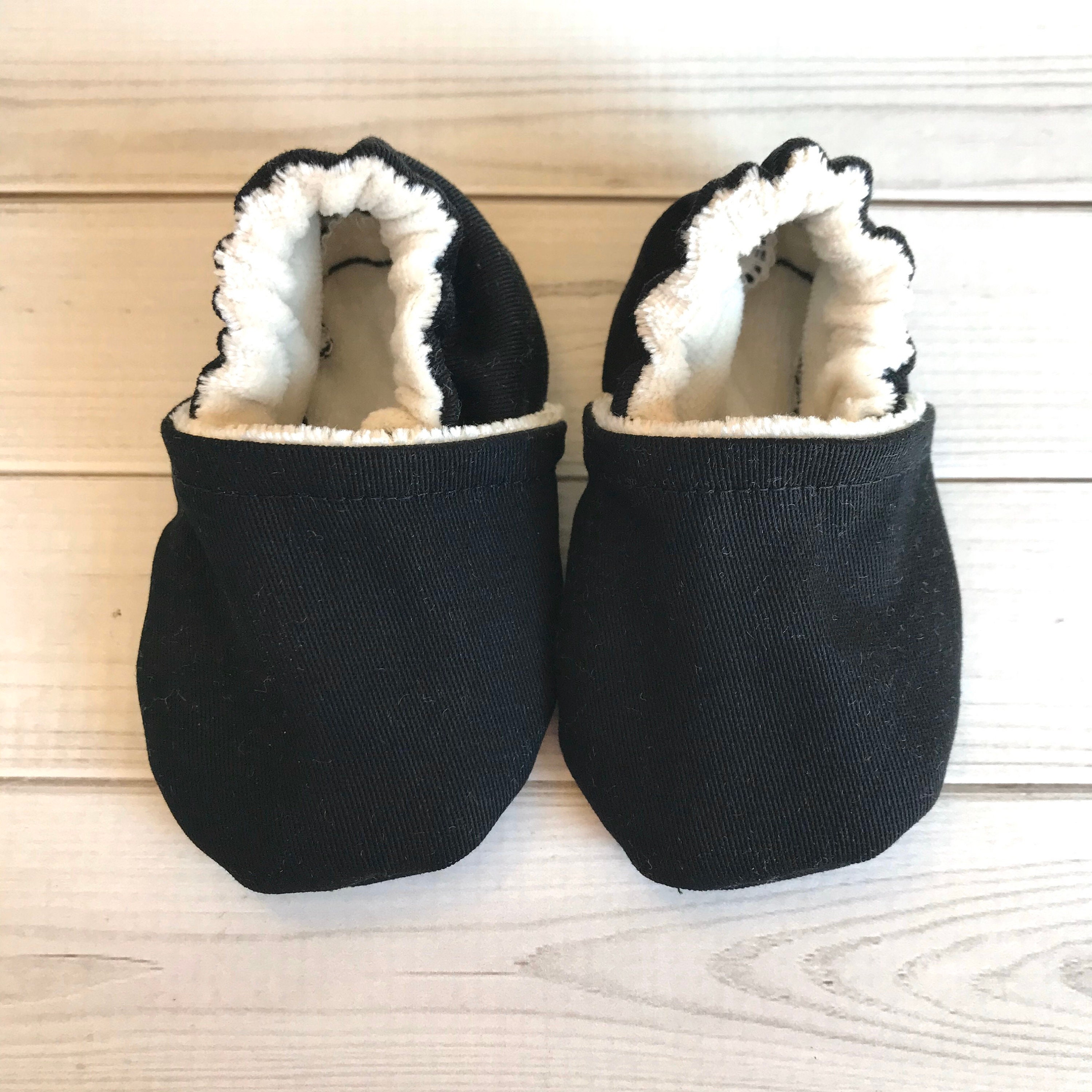 Black Baby Shoes Crib Booties Special Occasion Natural - Etsy Ireland