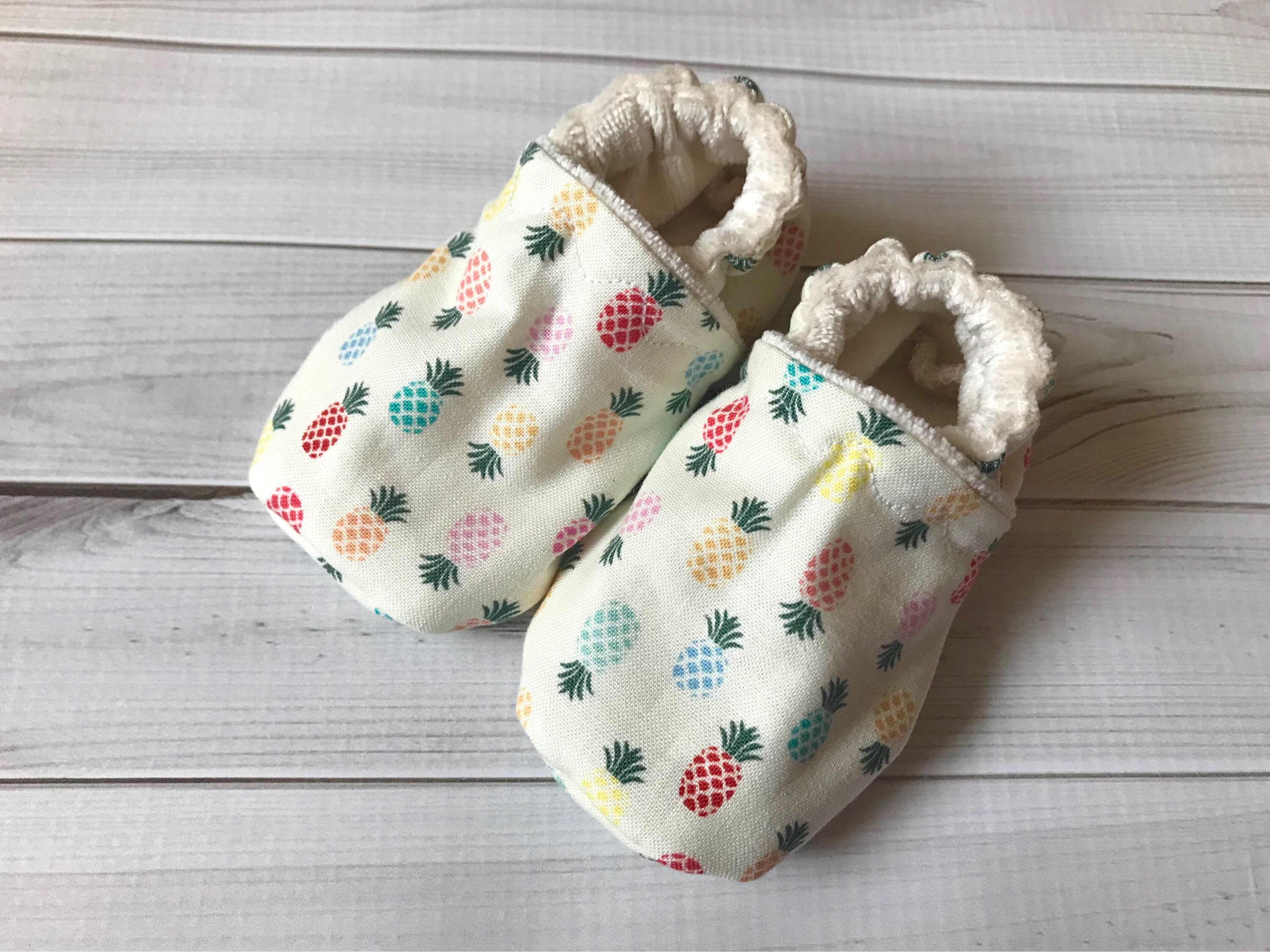 Pineapple baby shoes blue pink orange green crib organic Etsy