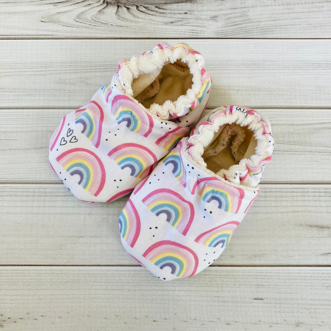 Baby girl rainbow shoes clearance