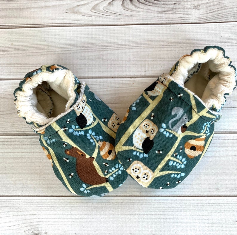 Bear Baby Shoes Owl Moccasins Squirrel Booties Forest - Etsy