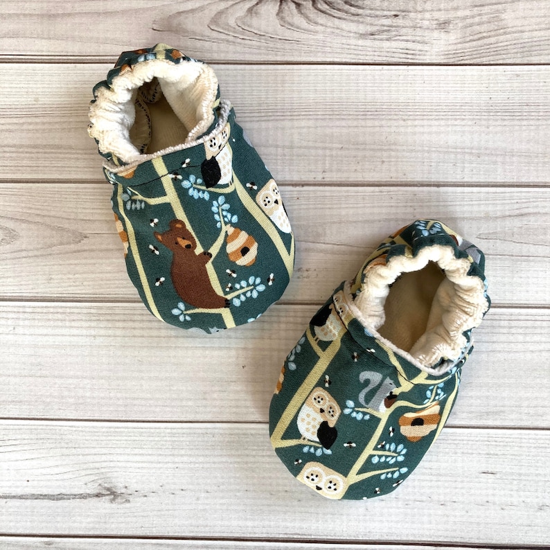 Bear Baby Shoes Owl Moccasins Squirrel Booties Forest - Etsy