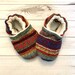 Boho baby shoes ethnic tribal aztec hippie crib booties, natural bamboo, preemie, newborn, 0,3,6,9,12,18, 24 months, gender neutral
